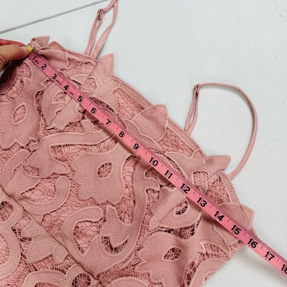 Bardot Lina Lace Sheath Dress In Pink Rose - Picture 7 of 16